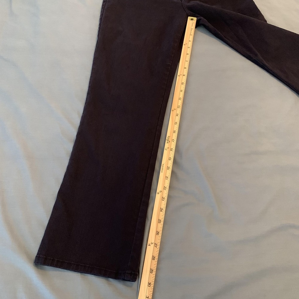 FDJ French Dressing Olivia Straight‎ Jeans Womens 12P Petite Brown Mid Rise - Picture 7 of 11
